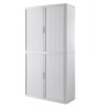 ARMOIRE A RIDEAUX 2M CORPS BLANC RIDEAUX BLANC